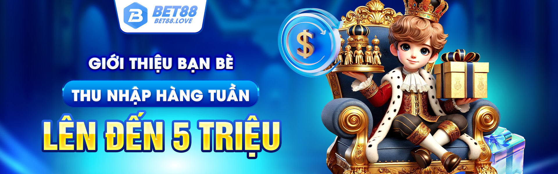 Giới thiệu bạn bè thu nhập hàng tuần lên đến 5 triệu tại BET88